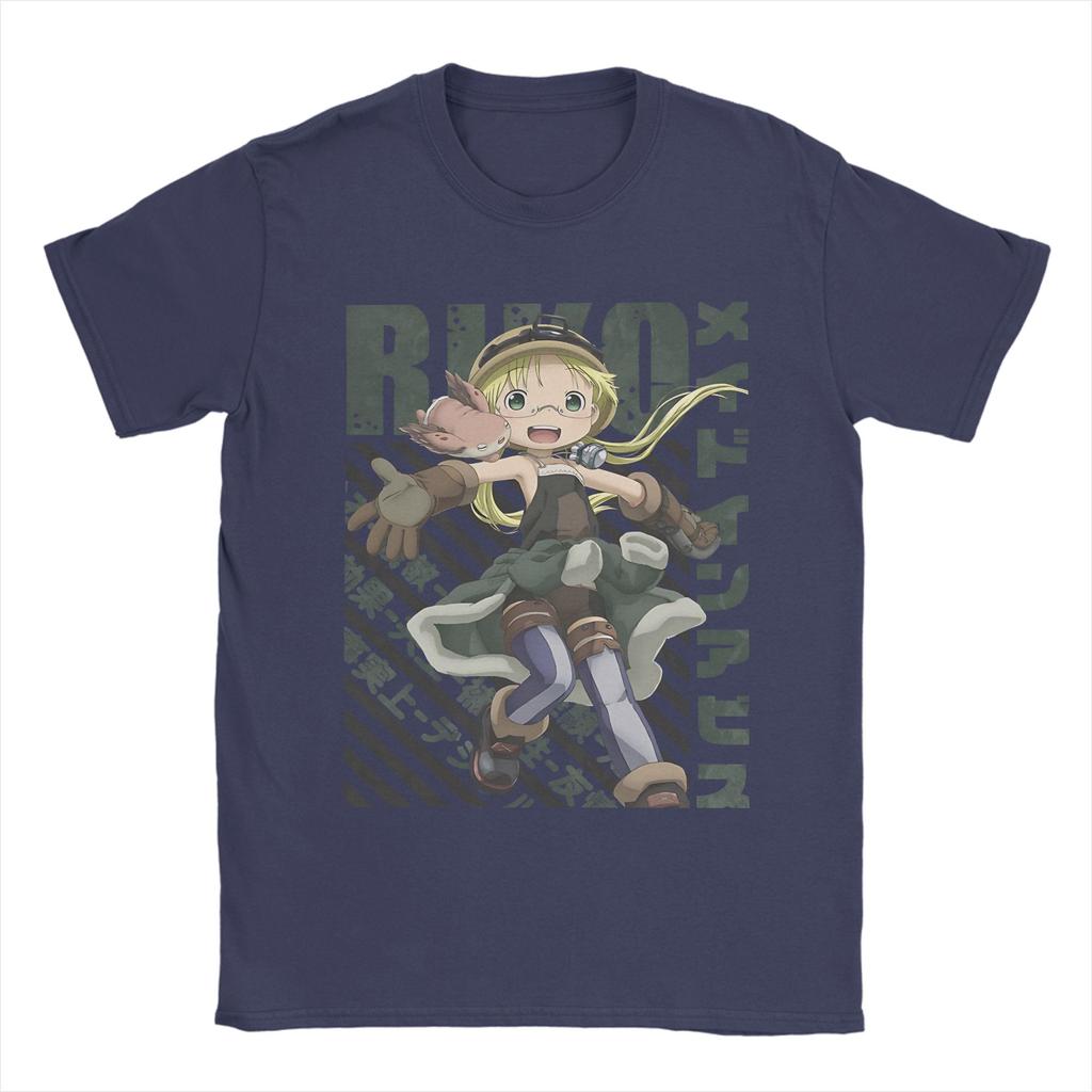 Mens T Shirt Made In Abyss - Riko T Shirts Harajuku Summer Tee Shirt Y2K Casual Pattern Cotton Clothes Gift