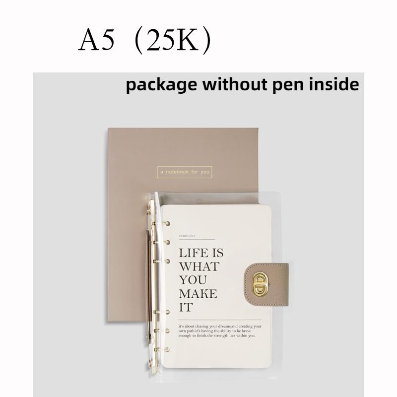 A5 High Quality Loose-leaf Business Office Notebook Support  Binder Journal Diary Planner Notepad School Stationery