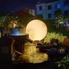 Moon Floor Lamp: Courtyard Landscape Lighting In Various Sizes, Rechargeable & Solar-Powered Options Available