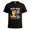 Never Argue With A Short Girl Funny Novelty Party Men's T-Shirt Gift Tee Top