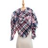 Evropský a americký styl Velký kostkovaný trojúhelníkový šátek - Jaro, Podzim, Zima