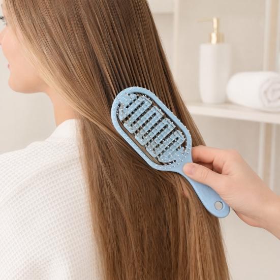 Vented Hair Brush with Ergonomic Handle Blow Fast Drying Scalp Massage