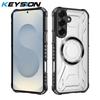 KEYSION Custodia Magnetica Trasparente per Samsung S26 Ultra 5G Silicone+PC Custodia per Telefono Resistente agli Urti per Galaxy S26 S26+Plus