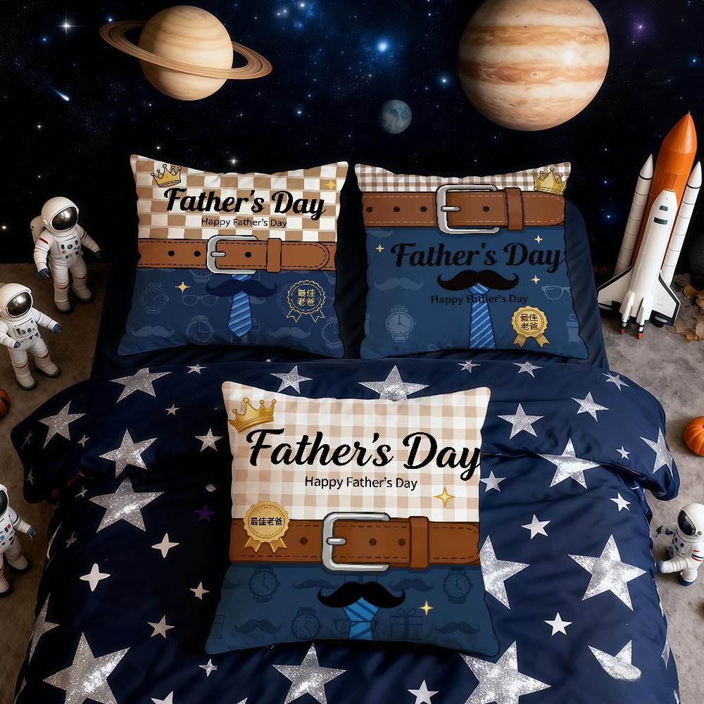 Happy Fathers Day Gift cushion cover Home Office Convenient Nordic Simplicity Hit With Zipper Cushion Cover