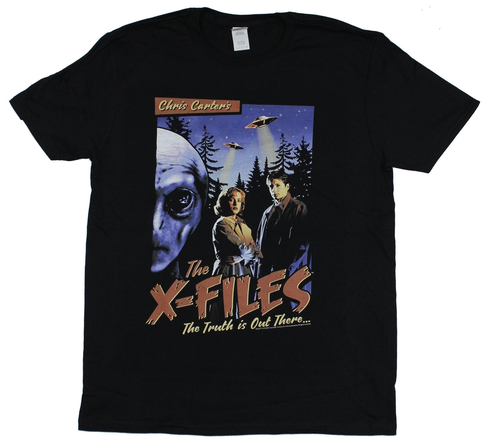 The X-Files Adult New T-Shirt - Old School Movie Poster Design Pic M