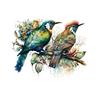 Self-adhesive Toilet Stickers Birds Flowers for Bathroom Toilet Seat Creative Home Wall Decor