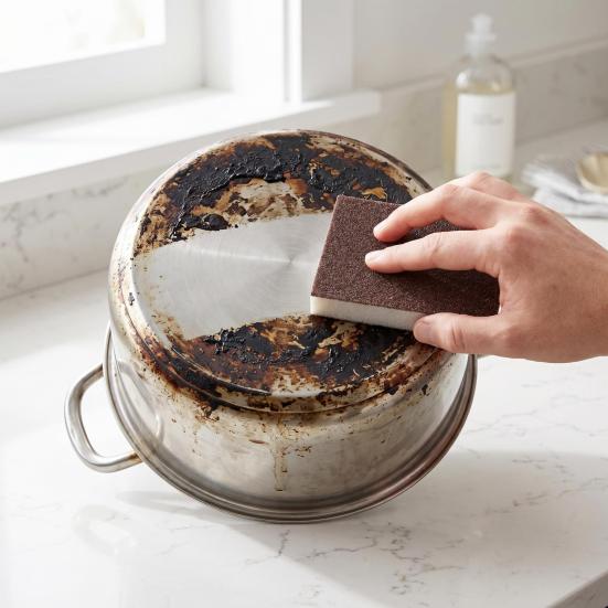 Cleaning Sponge Multi-Functional Scrub Pad Kitchen Pots Stoves Bathroom Tiles Shoe Stains Rust Removal Household Cleaning Scrubber