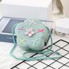 Cute Children Girls Shoulder Bag Flower Bow Handmade Straw Baby Bags Messenger Bag Kids Keys Coin Purse Cute Mini