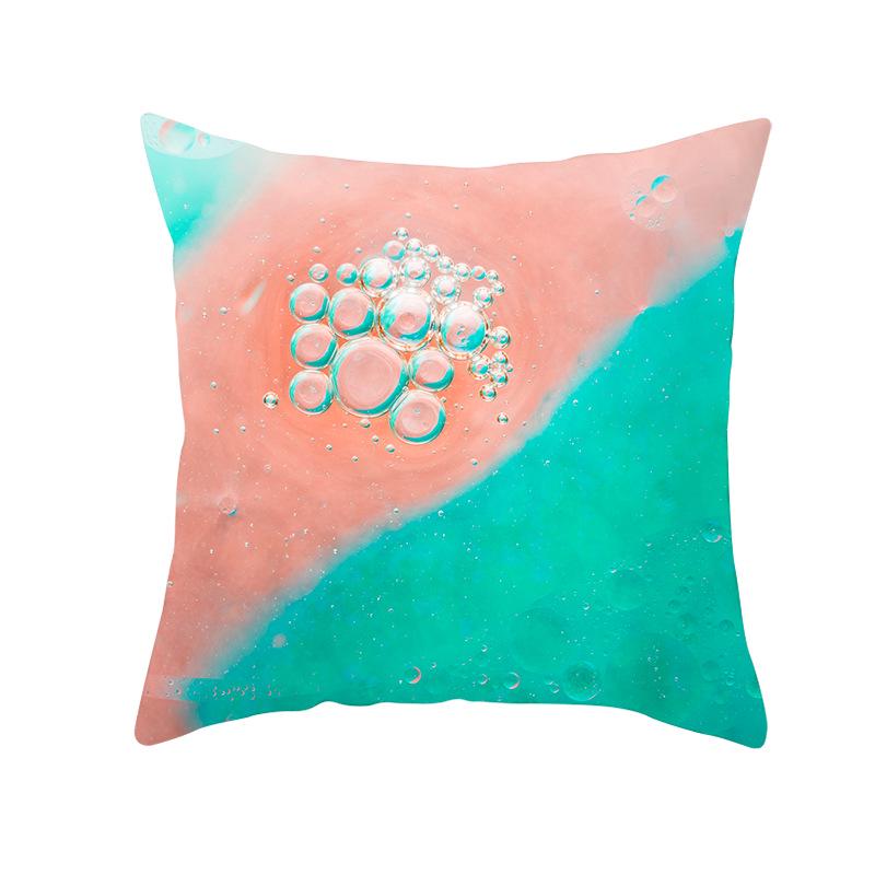 Home Decoration Geometric Space Printed Pillow Cover Colorful and Bright Sofa Cushion Cover