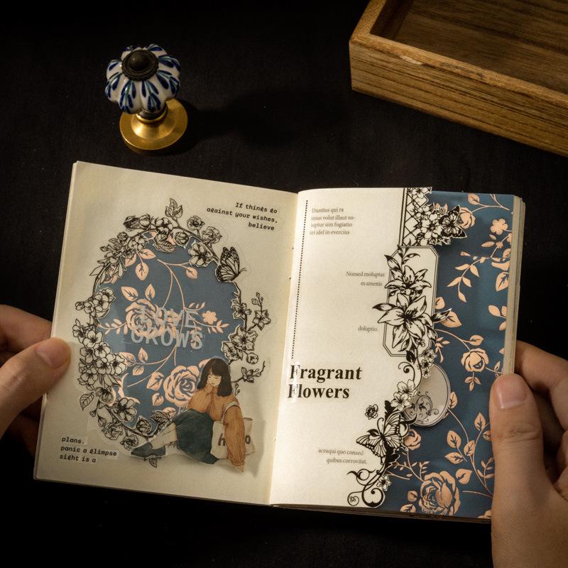 Ketchup Girl Floral Vellum Hot Stamping Journal Decoration Series