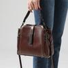 Leather women's bag messenger bag women's new retro versatile shoulder bag commuter handbag