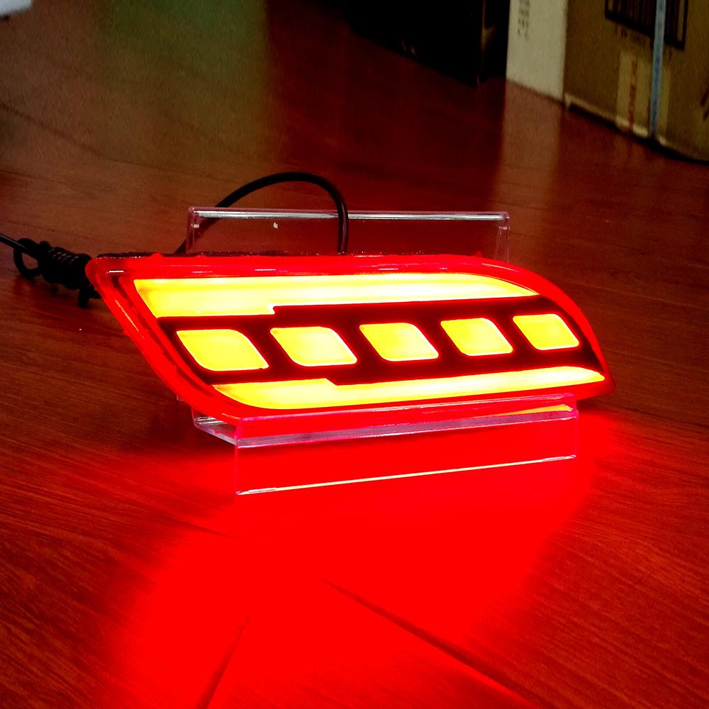 13 Car Accessors LED Reflector For Jeep COMPASS 2017 2018 2019 2020 Car Tail Light Rear Bumper Light Rear Fog Lamp Brake Light