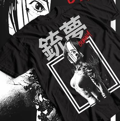 Vintažiniai anime marškinėliai, retro manga waifu marškinėliai, unisex marškinėliai anime gerbėjams,
