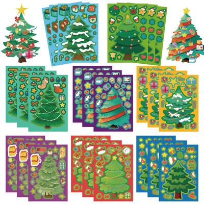 8 Thanksgiving Puzzle Face-changing Stickers, Cartoon Turkey And Squirrel Children's Cute Puzzle Diary DIY Stickers