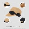 Women's Japanese-Style Casual Straw Fedora with Bowknot—Ideal for Sunshade and Beach Outings.