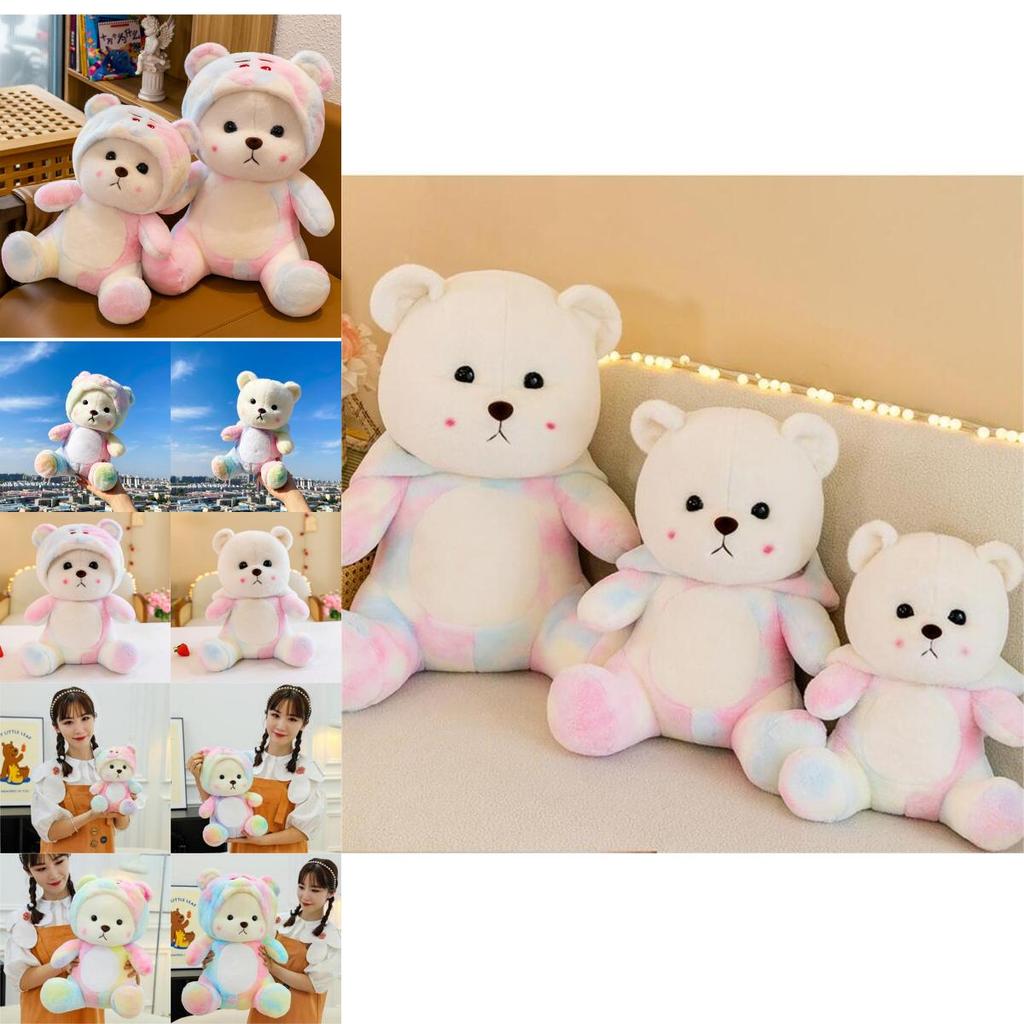Lina Teddy Bear Plush Toy Colorful Soft Pp Cotton Stuffed Animal Gifts