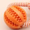 Bite-resistant Dog Slow Feeder Ball Pet Tooth Cleaning Dog Chewing Toys Fun Rope Knot Dog Toys  Cat