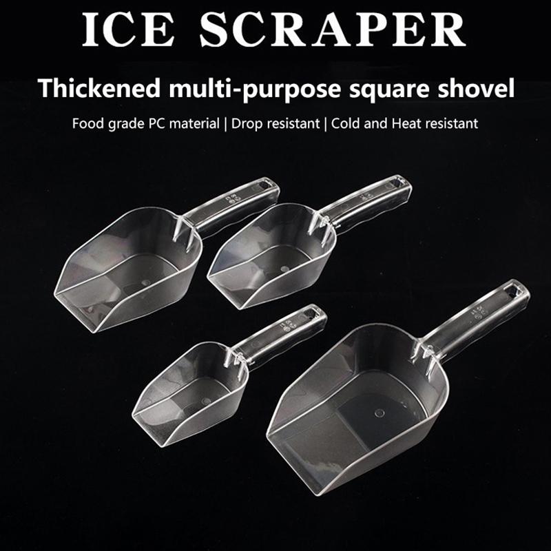 1Pcs Bar Buffet Wedding Favor Party Ice Sugar Sweets Candy Clear Acrylic Scoops Kitchen Gadget Dessert Grain Dry Goods Shovel