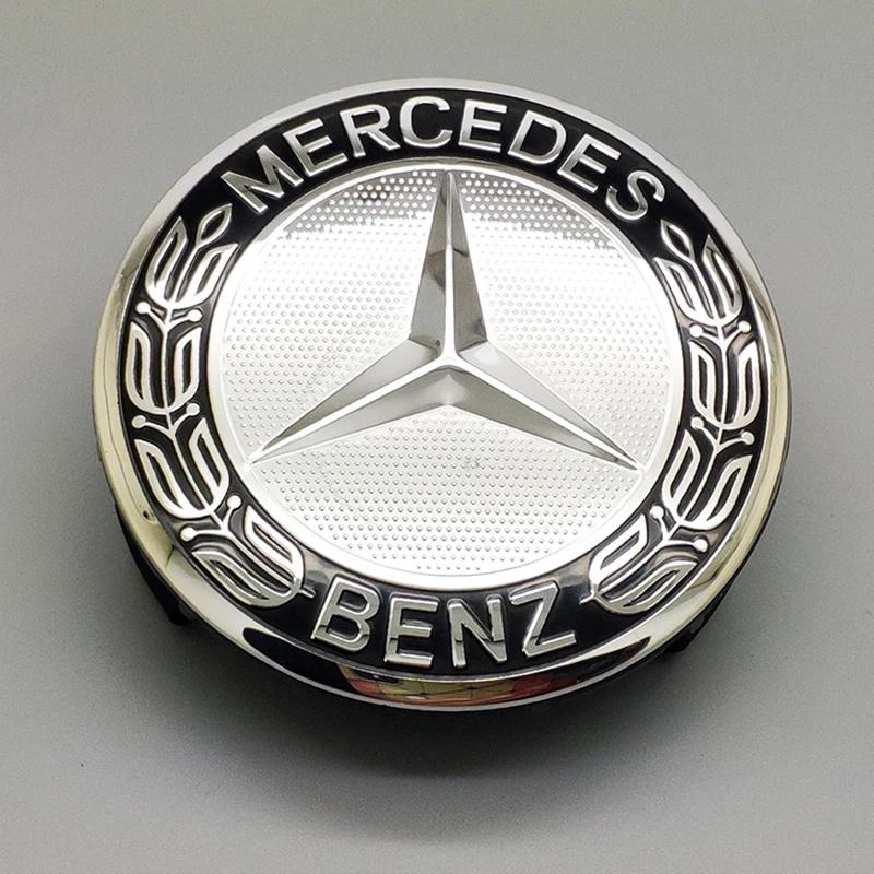 Autocollant de Voiture 4PCS Pour Mercedes benz Cache-Moyeux de Roue de Voiture Badges Pour W204 W203 W205 W124 W221 Classe C E S GLE CLC Access