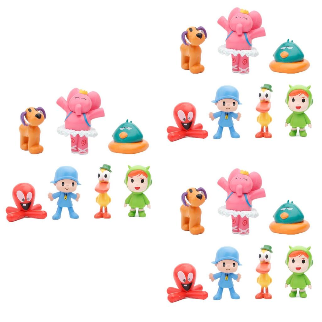 Entzückende 7-teilige Pocoyo Actionfiguren Zinkia Miniaturen Perfekt zur Kuchendekoration