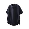 2026 Japanese Style Men's Knit Short Sleeve Summer Top - Loose Fit, Trendy and Versatile.