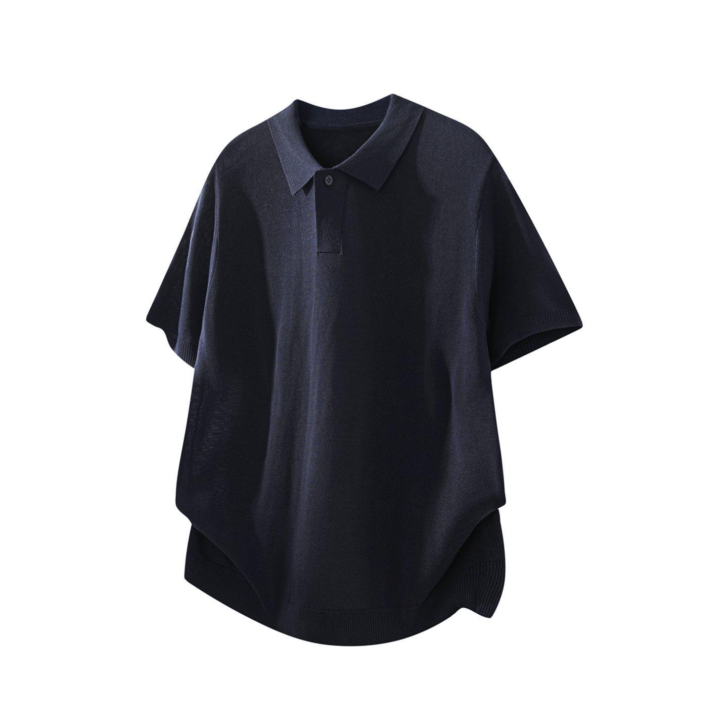 

2026 Japanese Style Men s Knit Short Sleeve Summer Top - Loose Fit, Trendy and Versatile. 3XL