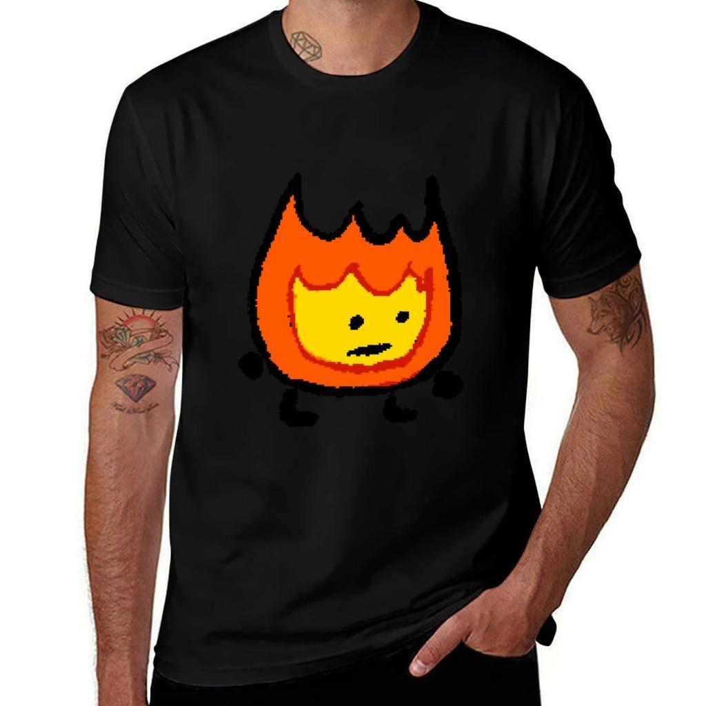 BFDI Firey T-Shirt Man T Shirt Luxury T Shirt Man Casual T-Shirt