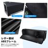 NODIBRO Trunk Box Car Storage Large with Portable Handle Durable Easy for Mini Tool with Locking Black Case, Capacity, Leather, Waterproof, Odorless,