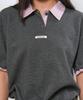 GENERALIDEA Shirt Collar Pique Half Knit [Charcoal] / Gf2Lkp531