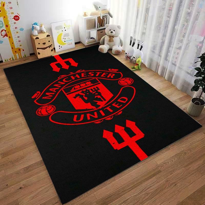 Manchester United Designed floor mat, suitable as a non-slip mat for the living room or bedroom sofa