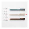 Pentel Calme Multi-Function Ballpoint Pen, Limited Edition, 0.5mm, Sheer Beige BXAW355L4, Quiet Knock, Leather-like Long Grip, Matte Texture, Smooth