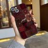 Vintage Persian Carpet Case For iPhone 17Air 16 15 14 13 12 11 Pro Max Plus Ethnic Luxury Red Floral Sabr Shockproof Matte Cover