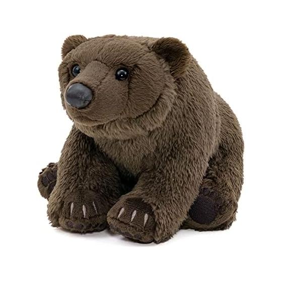 Colorata Brown Bear Plush Toy (Sitting Series/Gentle Touch) Realistic Bear Stuffed Animal Toy Doll Gift Present Birthday (Meter Read 2 Times) /