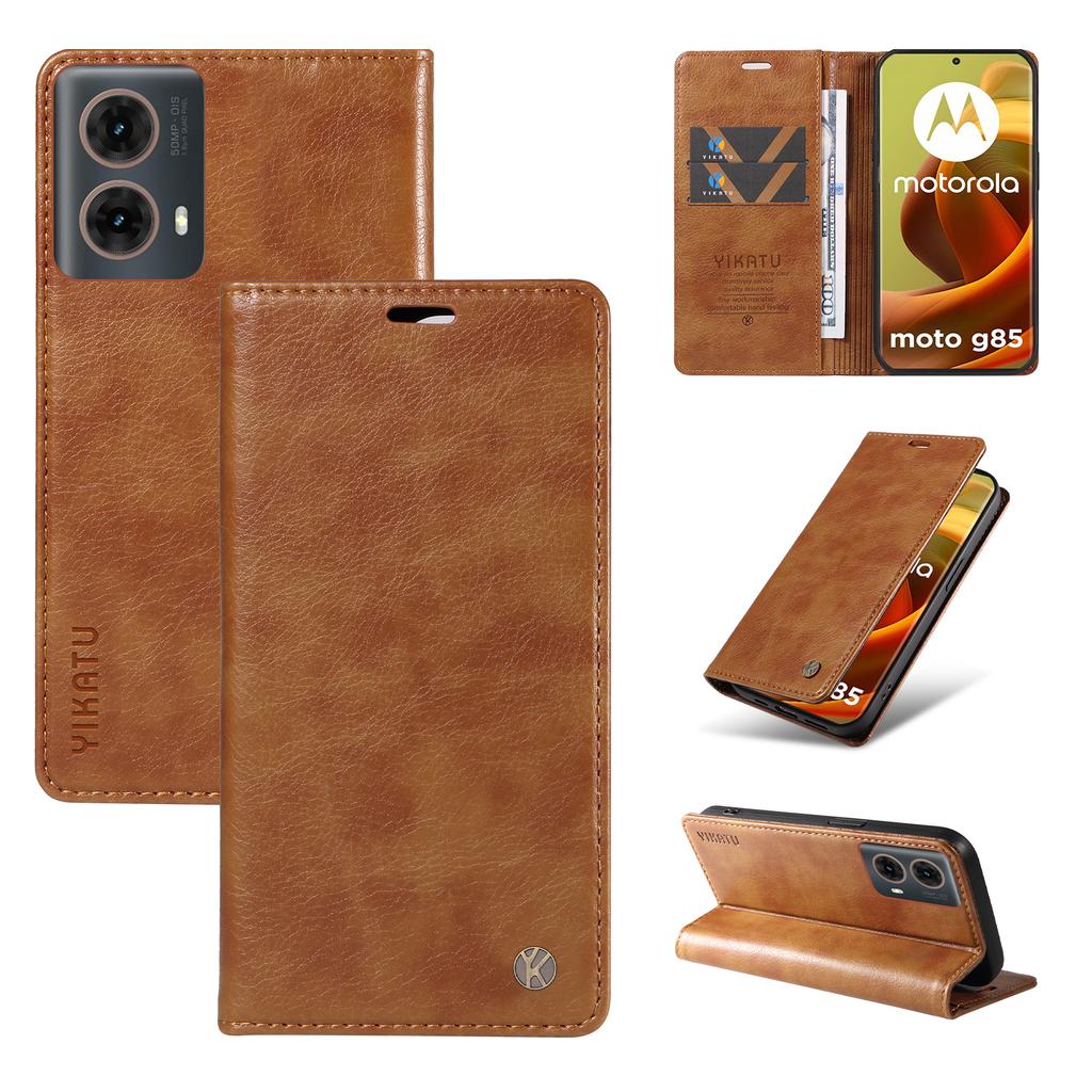 For Motorola Moto G85 5G/S50 Neo 5G Wallet Case Litchi Texture Leather Phone Cover