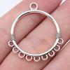 Accessoires Pièces Connecteur Boucle d'Oreille Rond Multi-Trous Fournitures de Bijoux de Mariage ZA044