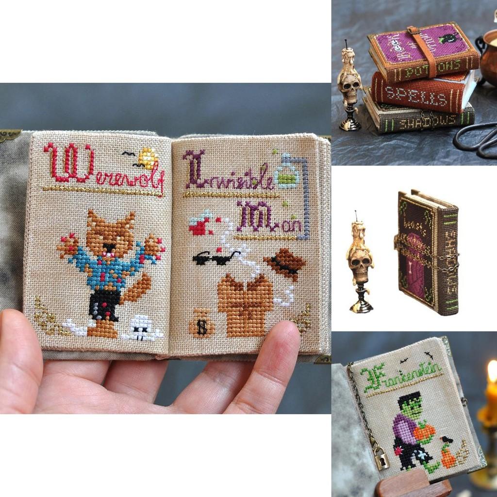 Festive Diy Book Of Shadows Stitch Along Kit Ideal For Halloween Parties And Creative Gift Giving
