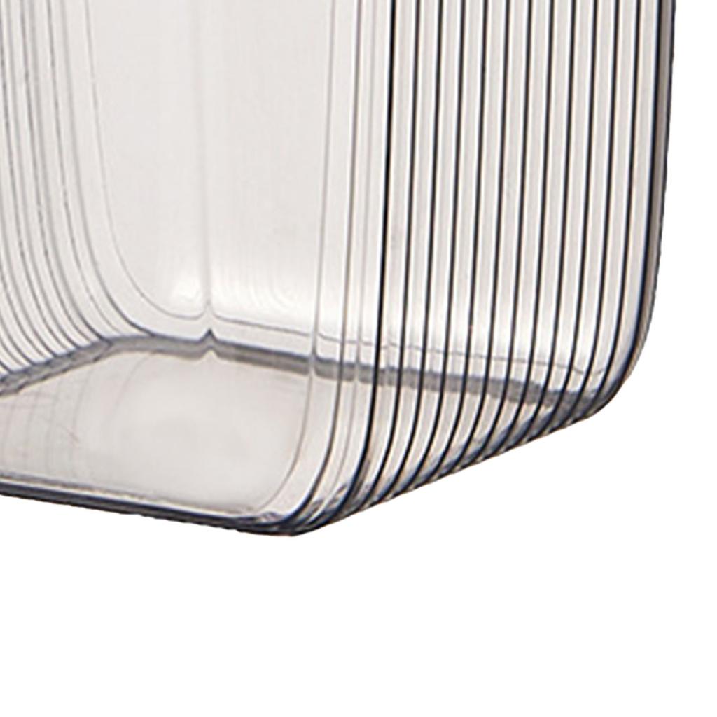 Kunststoff Schreibtisch Mülleimer Transparent Mini Mülleimer mit Deckel Abnehmbare Arbeitsplatten Mülleimer Winziger Papierkorb für Zuhause