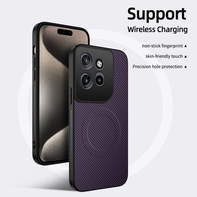 Pro Motorola Moto Edge 50 NEO Luxusní matný magnetický kryt pro bezdrátové nabíjení Magsafe Pro Moto Edge 50 NEO Nárazuvzdorný kryt na telefon