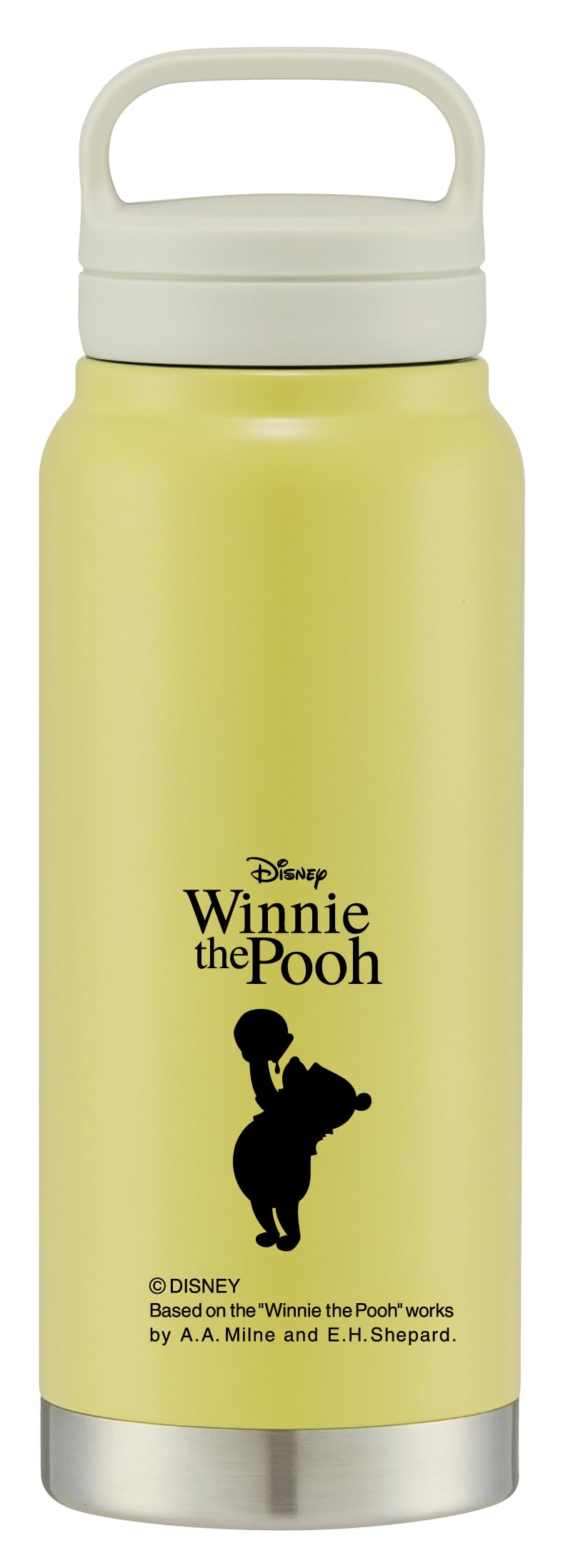 

Stainless steel water bottle with screw Disney Winnie the Pooh Skater for hot and cold STSC5 handle, top, 500ml, silhouette, design, insulated,
