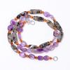 Natural Dot Quartz Amethyst Carnelian Smooth Beads Necklace 3-17 Mm 18" UB-8636