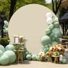 Double-Sided Cover For Round Balloon Arch Photo Wall 200 Cm Champagne