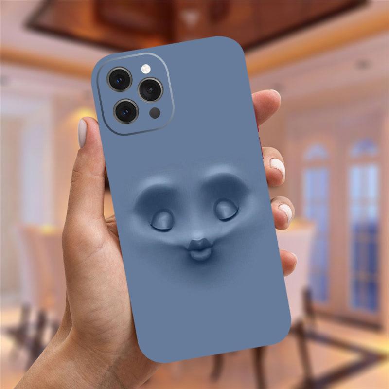 Etui na telefon 3D z zabawną buzią do iPhone'a 13 12 Pro XS Max Mini XR X 10 7Plus 7 8 Plus Miękki TPU do iPhone'a 11 Pro Max Obudowa Funda Bags