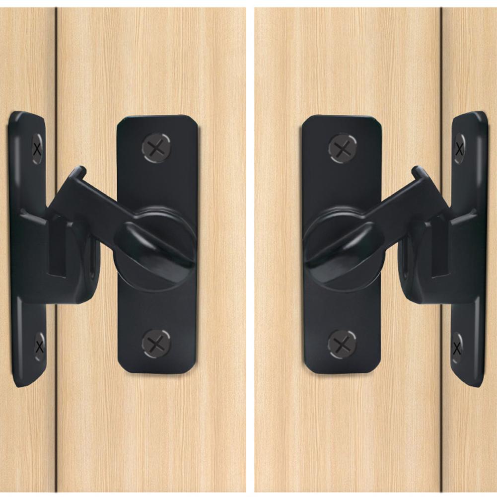 Barva: Černý posuvný dveřní zámek Vysoce odolný zámek posuvných dveří Zámek proti krádeži Bezpečnostní ochrana Robustní konstrukce