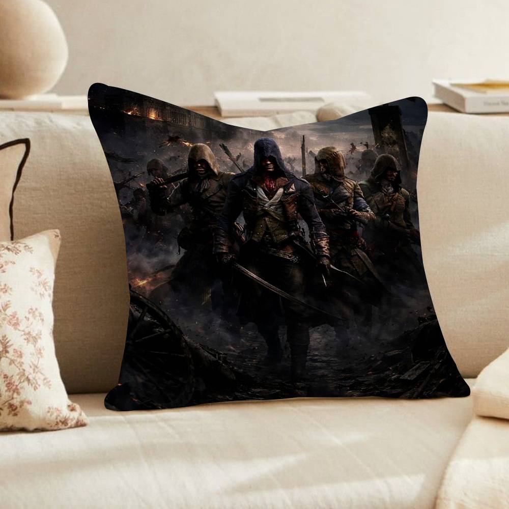 Game AssassinES S Creed Personalized Pillow Cover Kids Bedroom Wild Party Decor Pillowcase kid Birthday shower Gift