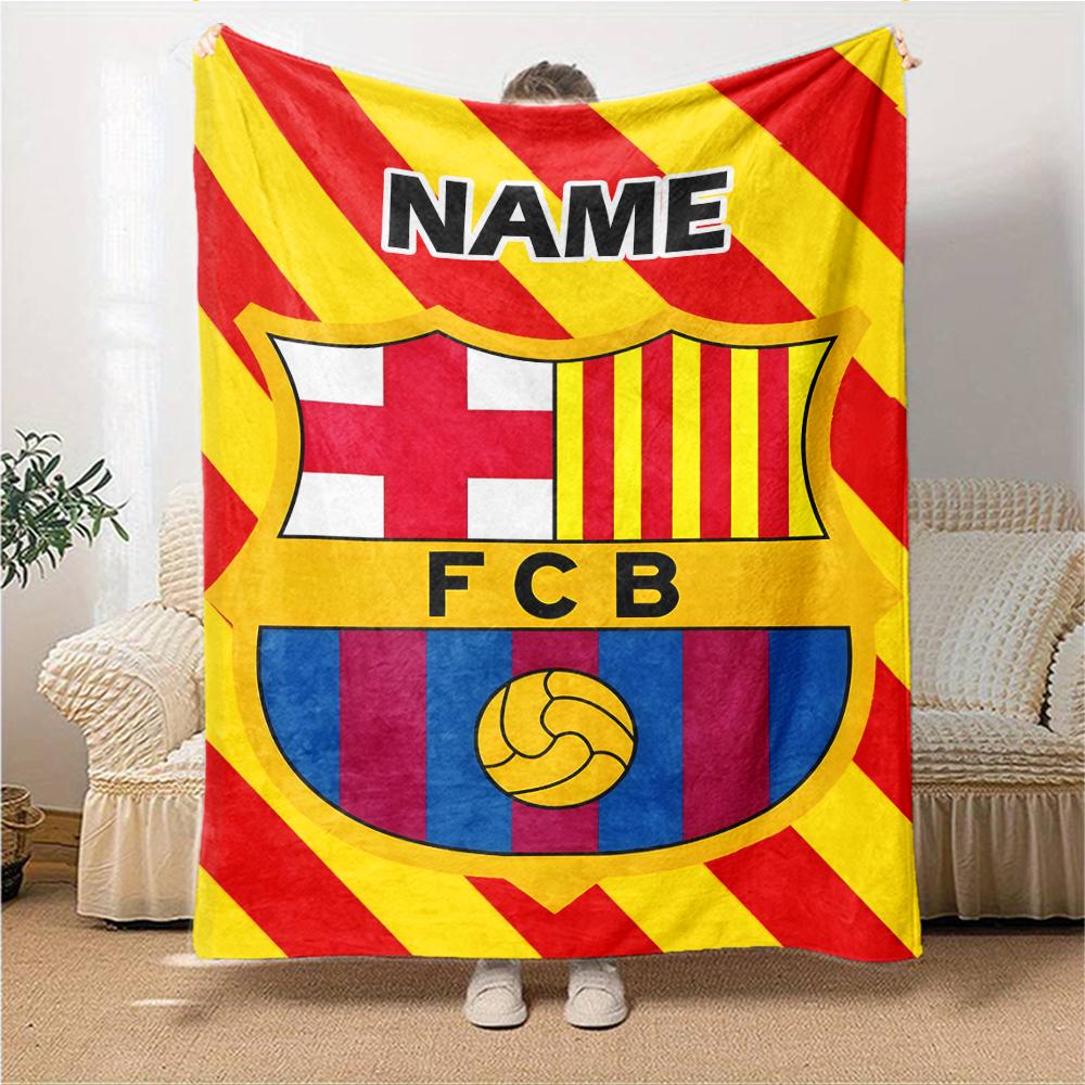 Custom Name Olympiacos FC Crest blanket for Couch & Bed, Plush Cozy Fuzzy Blanket Super Soft & Warm Blankets for Fall and Winter. 0908256