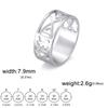 LIKGREAT Classic Lord Jesus Fish Cross Finger Rings Women Men Stainless Steel Retro Christian Religious Blessing Amulet Jewelry