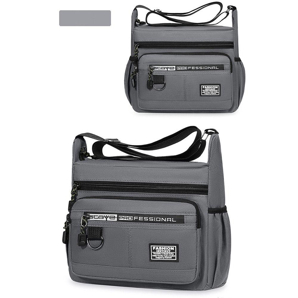 Multi Pockets Casual Crossbody Bag Crossbody Storage Bag Vintage Men Satchel Bag Working