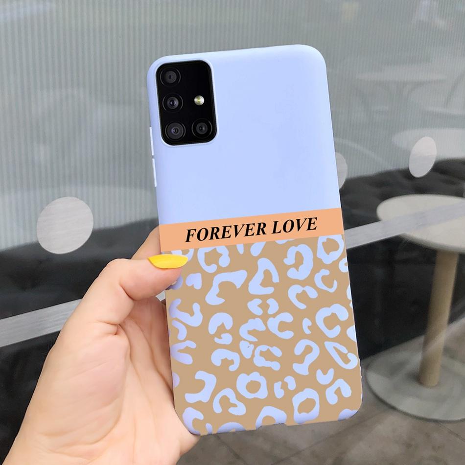 Cute Cartoon Phone Case For Samsung Galaxy M51 M31 Candy Color Soft Silicone Back Cover For Samsung M51 SM-M515F M31 Prime M315F