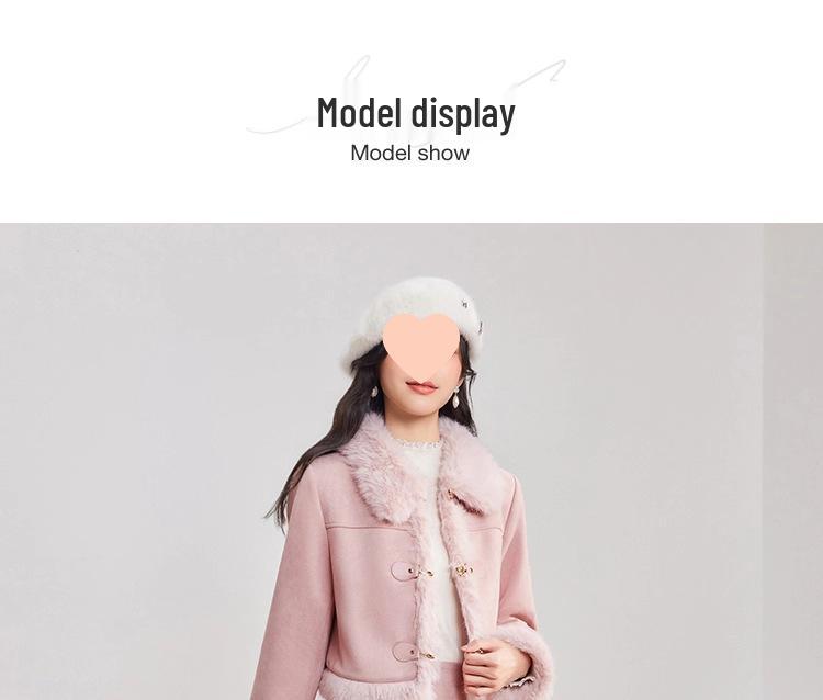 2026 Autumn/Winter French Chic Frosted Leather Top & Skirt Set
