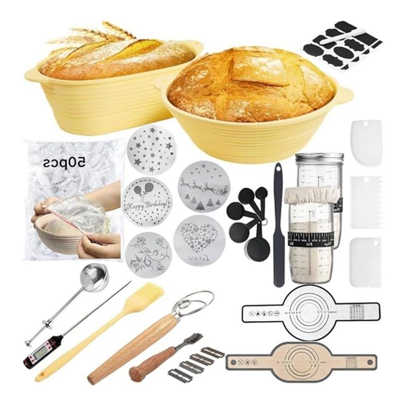 J1UL1N Sourdough Bread Baking Set - Complete Bread-Making Tool Kit